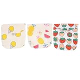 SOIMISS 3Pcs Wasserdichte Trocken Nass Tasche Baby Windel Tasche Geldbörse Brieftasche Make- Up Comestic Organizer für Reise Strand Toilettenartikel Pinapple Erdbeere E