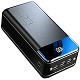 Brigtviee Powerbank 50000mAh, 2.1A Schnelles Aufladen USB C Externer Akku mit 3 Ausgängen und 3 Eingängen Tragbares Ladegerät Kompatibel mit iPhone 12 11 Samsung S21 i-Pad Tab