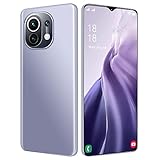 HSHOR Entsperrtes Smartphone 3G Smartphone ohne SIM-Lock M11Ultra, 6,7'' HD+ Bildschirm, 6800mAh Akku,32MP Frontkamera+50MP Dreifachkamera, Fingerabdruck, Gesichtserkennung (Color : Purple)