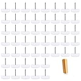 ManLee 50pcs Möbelgleiter 22 mm Filzgleiter Nagel Stuhlgleiter metall und Nylon Kunststoffgleiter für Möbel Stuhl Tisch Sofa Schreibtisch Bodeng