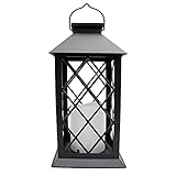 Solar Laterne, Garten Hängelaterne im Freien IP44 Wasserdichte LED Flackern Flameless Candle Mission Lights für Tisch, Outdoor, Party dek