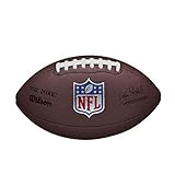 Wilson American Football NFL DUKE REPLICA, Mischleder, Offizielle Größe, Braun, WTF1825XBBRS