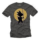 Dragon T-Shirt Son Goku grau Größe S