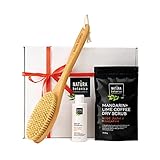 NATURA Botanica BODY Geschenkset Körperbürste - mit Langem Stiel Trockenbürste Massage Rücken für Ganzkörperpeeling Massagebürste gegen Cellulite Set körperstraffendes Ö