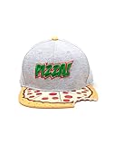 Meroncourt Unisex Teenage Mutant Ninja Turtles (TMNT) Pizza Bite Snapback, Einheitsgröße, (Sb080602tmt) Baseballkappe, Mehrfarbig (Grau), One S