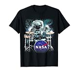 NASA Astronaut Drum Solo In Space Graphic T-S