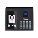 Walory Fingerabdruck, Intelligent Attendance Machine Face Fingerabdruck-Passworterkennung Mix Biometrische Zeitschaltuhr für Mitarbeiter mit Voice-Broadcast-Funktion Mehrsprachig