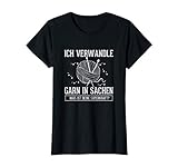 Damen Häkeln Spruch Nähen Geschenk Stricken T-S