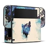 DeinDesign Skin kompatibel mit Nintendo Switch Folie Sticker Wolf Graphic I