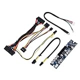 Joyzan Desktop-Netzteil, PC 12VDC Eingang 300W Mini ITX Netzteilmodul Computer Pico PSU Breakout Board mit 24Pin ATX Connect/AUX/SATA Kab