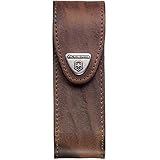 Victorinox Zubehör Leder braun Etui mit Klettverschluss, one S