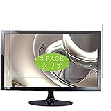 Vaxson 3 Stück Schutzfolie, kompatibel mit Samsung S24D300 / S24D300H / S24D300HL 24' Display Monitor, Displayschutzfolie Bildschirmschutz Blasenfreies [nicht Panzerglas]