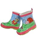 maximo Kindergummistiefel Käfer Reflex 3M, Fotoprint 21 pink Rose/frisches grü