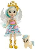 Enchantimals GYJ03 - Paolina Pegasus Puppe & Wingley Tierfreundin Figur, Puppe (15,2 cm) mit abnehmbarem Rock und Zubehör, aus der Royals Kollektion, tolles Geschenk für Kinder von 3 bis 8 J