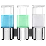 AIKE AK1212 Dreifach Automatischer Duschspender für Duschgel, Shampoo und Conditioner Wandbehang IPX7 Wasserdicht 3 x 500
