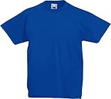 Fruit of the Loom Jungen T-Shirt, Royal Blau, 128