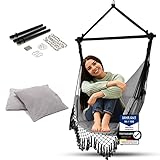 FIMALIAN® Boho Hängesessel - inkl. Montageset , Hängestuhl Indoor & Outdoor - Hängesitz für Kinder & Erw