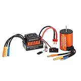 GoolRC Upgrade Wasserdicht 3650 3900KV Brushless Motor mit 60A ESC Combo Set für 1/10 RC Auto Truck