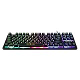 Wscoficey Mechanische Gaming-Tastatur, USB verdrahtet, mechanische Tastatur mit 87 Anti-Ghosting-Tasten für Gaming, Programmierung