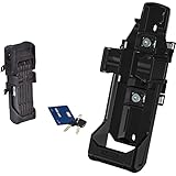 ABUS 780684 Bordo Granit XPlus 6500/85 SH Schwarz-85cm Länge / 5,5mm Stahlplatten Fahrradschloss, schwarz, 6500 & 78071 Unisex – Erwachsene SH6500/85 Halterung, Black, One S