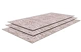 OSB3 Grobspanplatte Spanplatte Platten Grobspanplatte OSB Verlegeplatte Holzplatte Feuchtraum-geeignet (22mm, 125 x 30 cm)