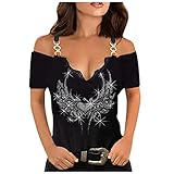 Sexy Tank Tops Damen Sommer T-Shirt Bluse Streetwear Sport Oberteile Sweatshirt Teenager Mädchen Tunika Tops, V Ausschnitt Für Frauen, Damen Tank Top Ärmellose T Shirt Tunika Casual Lose Shirt Top