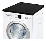 Ladeheid Waschmaschinenbezug Frotteebezug 50x60 cm (Schwarz)