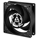 ARCTIC P8 PWM - 80 mm Case Fan with PWM, Pressure-optimised, Very Quiet Motor, Computer, Fan Speed: 200-3000 RPM - Black