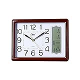 OMVOVSO Standuhr Perpetual Calendar Mute Calendar Clock Wohnzimmer Schlafzimmer Clock LCD-Monitor Quarzuhr Moderne Elektronische Tischuhr Standuhr Vintage,B