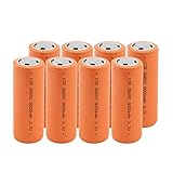 MGLQSB 26650 3.7v 8000mah Lithium Li-Ion Akku, Wiederaufladbar Industrieller Einsatz Geeignet für Taschenlampe 8PCS