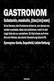 Gastronom Notizbuch: Gastronom Journal DIN A5 liniert 120 Seiten Geschenk