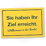 DankeDir! Rente - Kunststoff Schild 30 x 20 cm - Geschenk Ruhestand Rentner Frauen & Männer Rentenbeginn Kollegen - Abschiedskarte Deko Abschied Pensionierung lustig Karte Geschenkidee - R