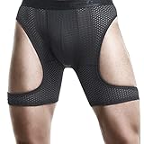 Herren Anti-Verschleiß-Beine Große Atmungsaktive Boxershorts Radfahren Outdoor Wandern Sport Funktionsunterwäsche Höschen Sport Laufhose Herren slips Boxer B