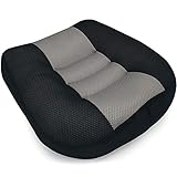 LYKH Ergonomisches Sitzkissen mit Gel, Orthopdisches Sitzkissen, Memory Foam Sitzkissen fr Brostuhl, Atmungsaktives Stuhlkissen fr Zuhause, Bro, Auto, R