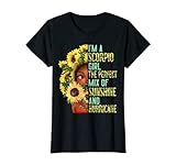 Damen Sunshine and Hurricane Skorpion Girl November October Mom T-S