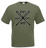 Eeny Meeny Miny Moe Lucille Herren T-Shirt gekreuzt Oliv M
