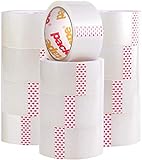 Packatape | Paketklebeband transparent | 66m lang & 48mm breit | Ideal als Klebeband, Paketband, Verpackungsmaterial & Packband | 12 R