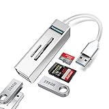 USB Hub, POMME USB Adapter Hub 5 in1 USB Mehrfachstecker Extender Zum Anschließen Von Maus, Tastatur, U-Disk und Unterstützung von SD / TF-Lesen, Geeignet für Windows / Vista / XP / M