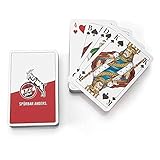 1. FC Köln Spielkarten für Romme, Canasta, Bridge, Skat Kartenspiel - Plus Lesezeichen I Love Kö