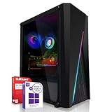 Gaming PC AMD Athlon 300GE 4 Threads 3.4GHz |Marken Board|8GB DDR4|256GB SSD|Nvidia GTX1050Ti 4GB 4K HDMI|SATA3|Sound|Windows 10 Pro|3 Jahre Garantie|Made in Germany|Multimedia Comp