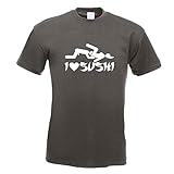 I Love Sushi Motiv1 T-Shirt Motiv Bedruckt Funshirt Desig