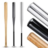 HELDENWERK Baseballschläger aus Holz oder Aluminium - Solide verarbeitet (Schwarz (Aluminium), Rutschfester Griff 31 Z
