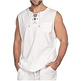 Herrenbekleidung mit V-Ausschnitt, einfarbig, Baumwolle und Leinen, kurzärmelig, für Herren, warm, Poloshirt, Rugby-Shirts, Patchwork-Tops, Größe S-XXXXXXXL, Weiß3, XXL