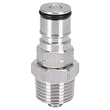 Ball Lock Post, Acouto Edelstahl Keg Post mit 1/2 Zoll NPT Außengewinde Gas Ball Lock Keg Post Adapter 19/32-18 Gewinde für Corny Keg