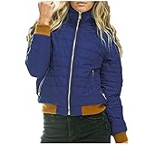 Oksea Wintermantel Damen Warm Daunenjacke Damen Leicht Daunenmantel Damen Winter Steppjacke Damen Lapel Coat Einfarbiger Mantel Dicke Winterjacke Damen Winddichte Jacke Slim Fit Winter Jack