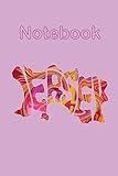 Jersey Channel Islands Pink Psychedelic Map Notebook: Celebrate travelling to the largest of the Channel Isles in Great Britain. An island map ... boxes to organise and refer back