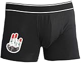 Black Dragon The Shocker Hand - Unterhose Boxershort - Herren - schwarz/Umriss weiß mit Fahne/Flagge - Iraq-Irak XL