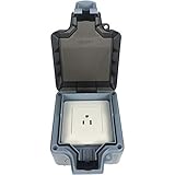 Wetterfeste staubdichte Außensteckdose IP66