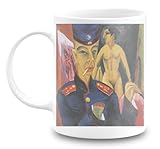 Mugs Ernst Ludwig Kirchner - Self-Portrait as a Soldier Cup Ceramic Unique Gift Tea C