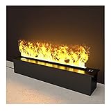 sararui Elektrokamin 29,5-Zoll-Wandhalterung/Wand □ Halogenlampe elektrischer Kamin mit automatischer Wasserfüllfunktion und Flammeneinstellung 3D-Feuerwirkung einsetzen Elek